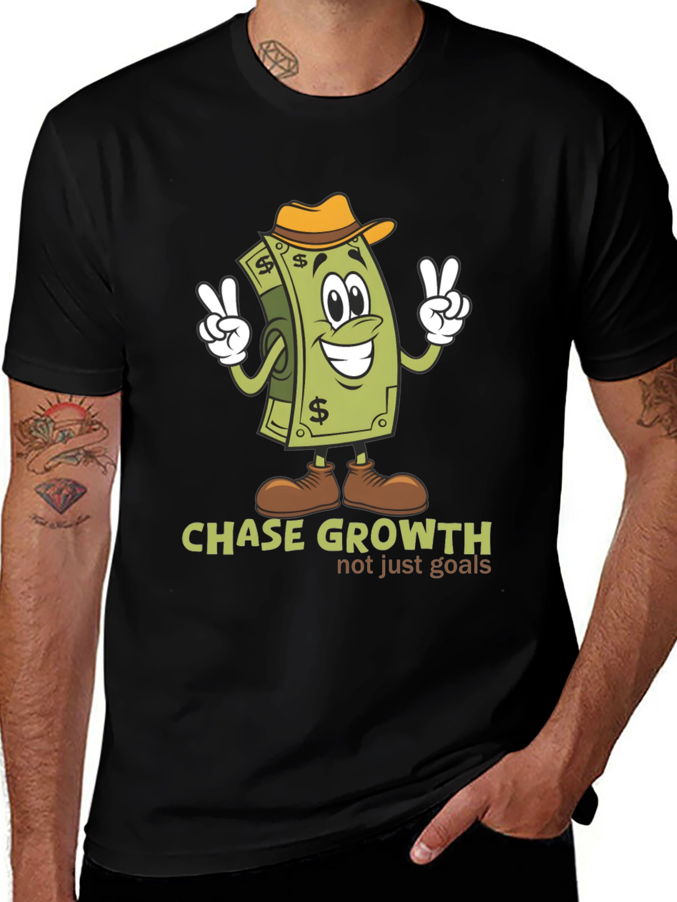 Variant 16 of Chase Growth Graphic Tee - Stylish Motivational T-Shirt