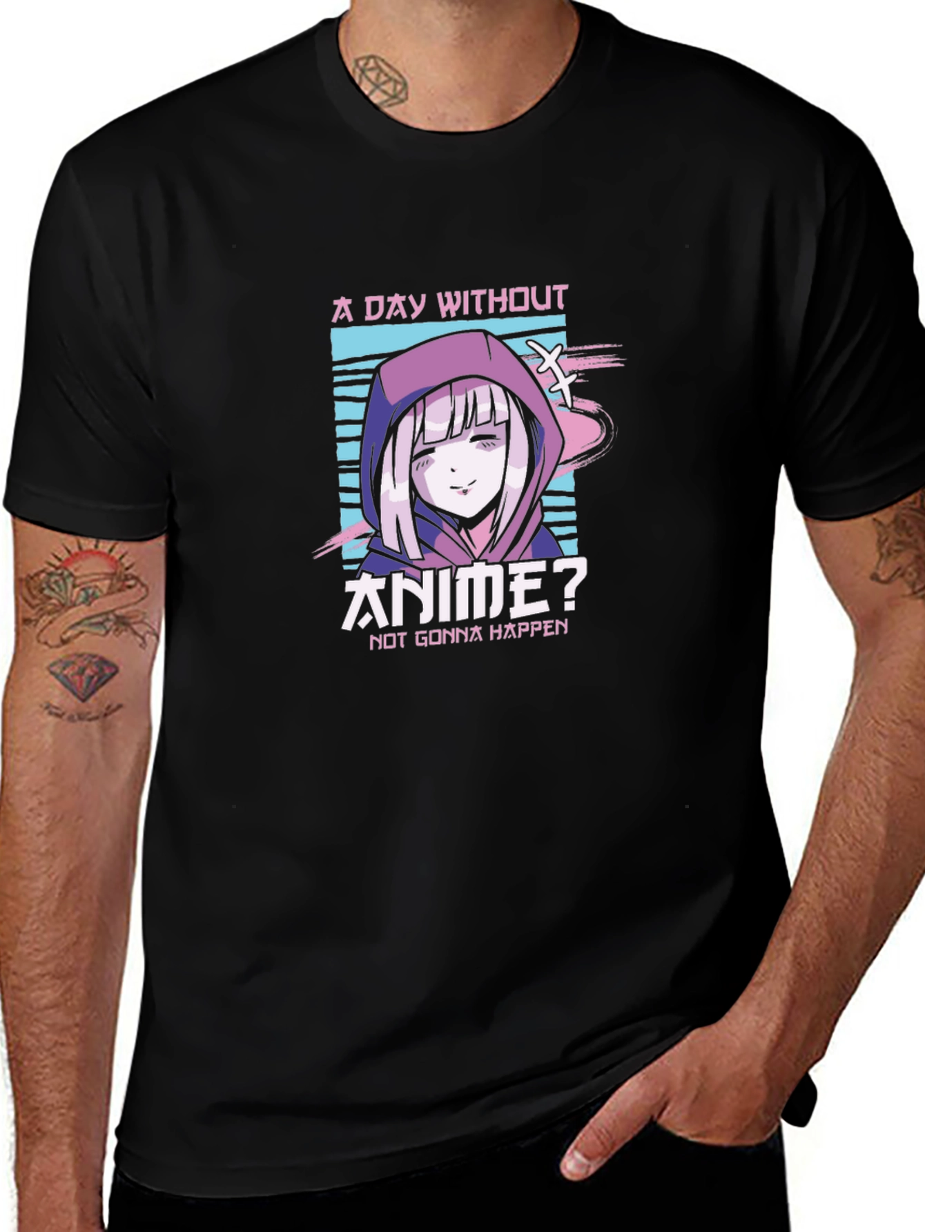 Variant 29 of Anime Lover T-Shirt - A Day Without Anime?