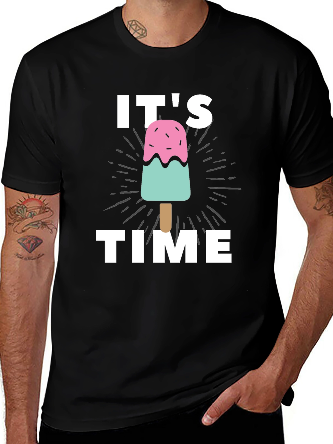 Variant 4 of It's Time Ice Cream T-Shirt - Summer Ready Tee