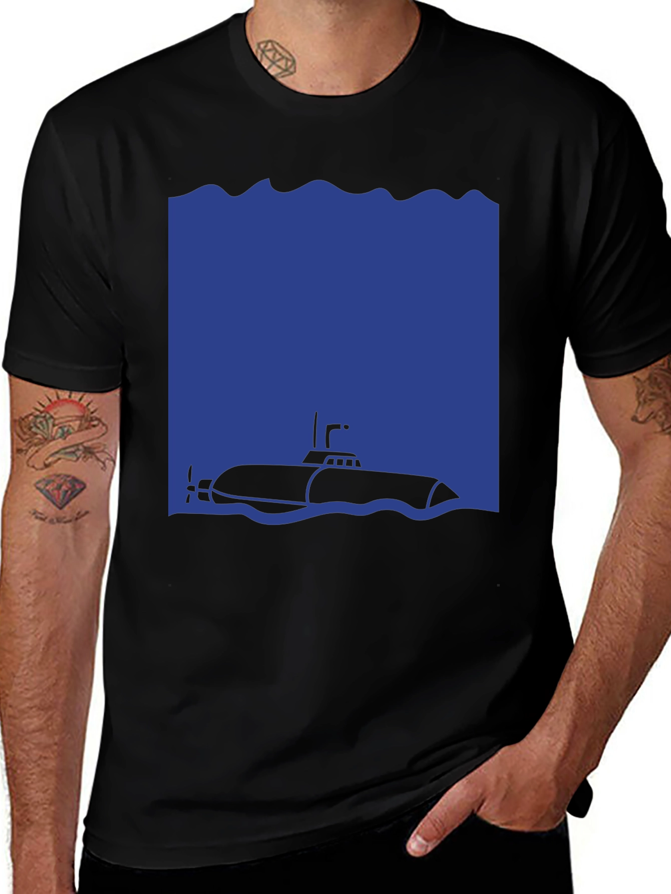 Variant 16 of Submarine Graphic T-Shirt - Nautical Adventure Tee