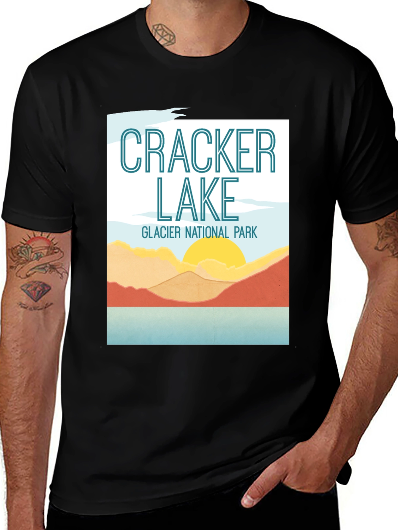 Cracker Lake Glacier National Park T-Shirt