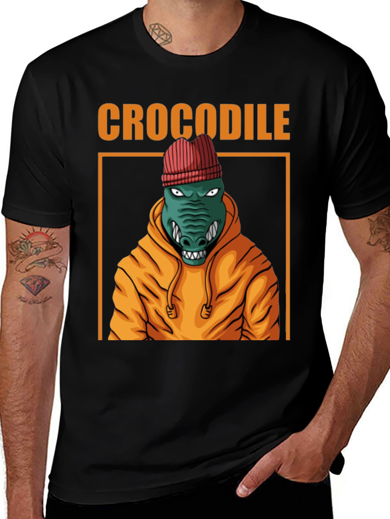 Variant 5 of Crocodile Graphic Tee - Urban Style T-Shirt
