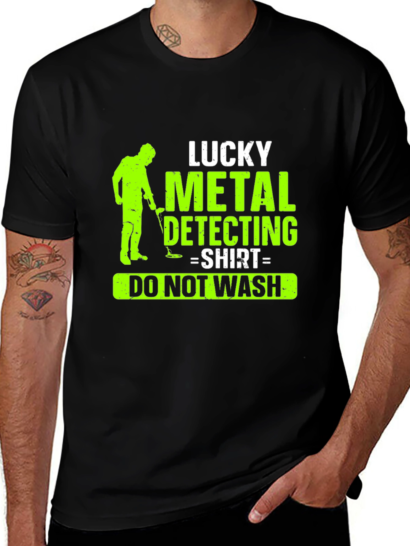 Variant 21 of Lucky Metal Detecting T-Shirt - Do Not Wash