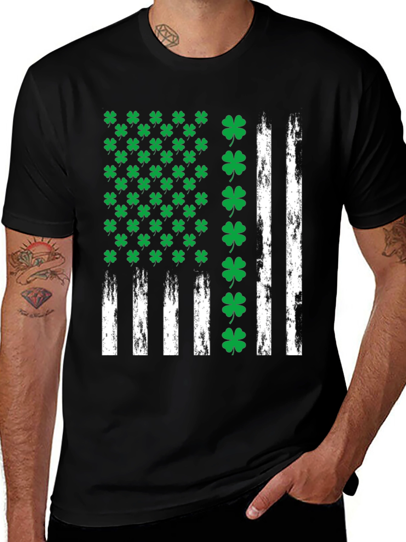 Variant 3 of Shamrock Flag T-Shirt