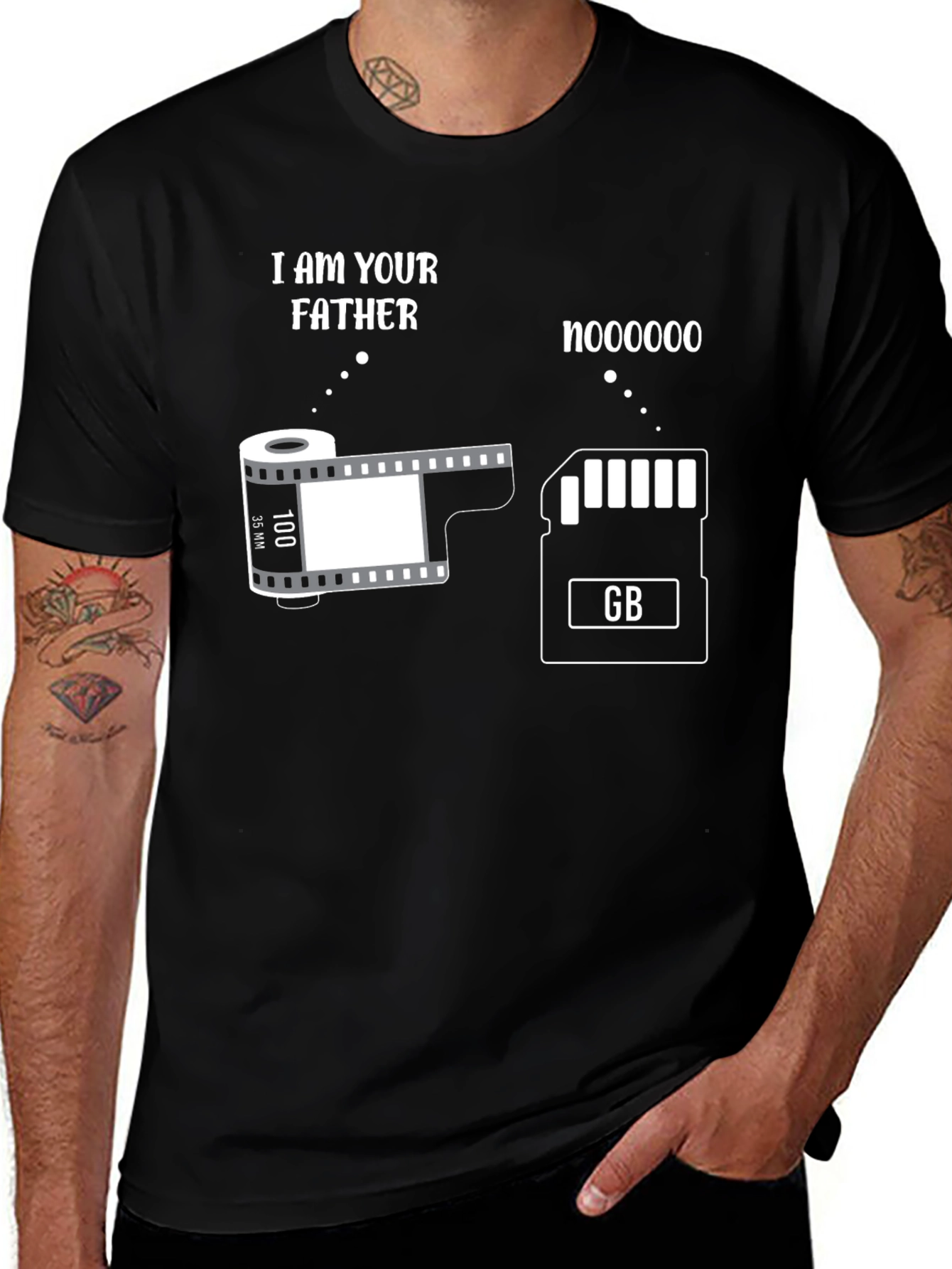 I Am Your Father Film & SD Card T-Shirt