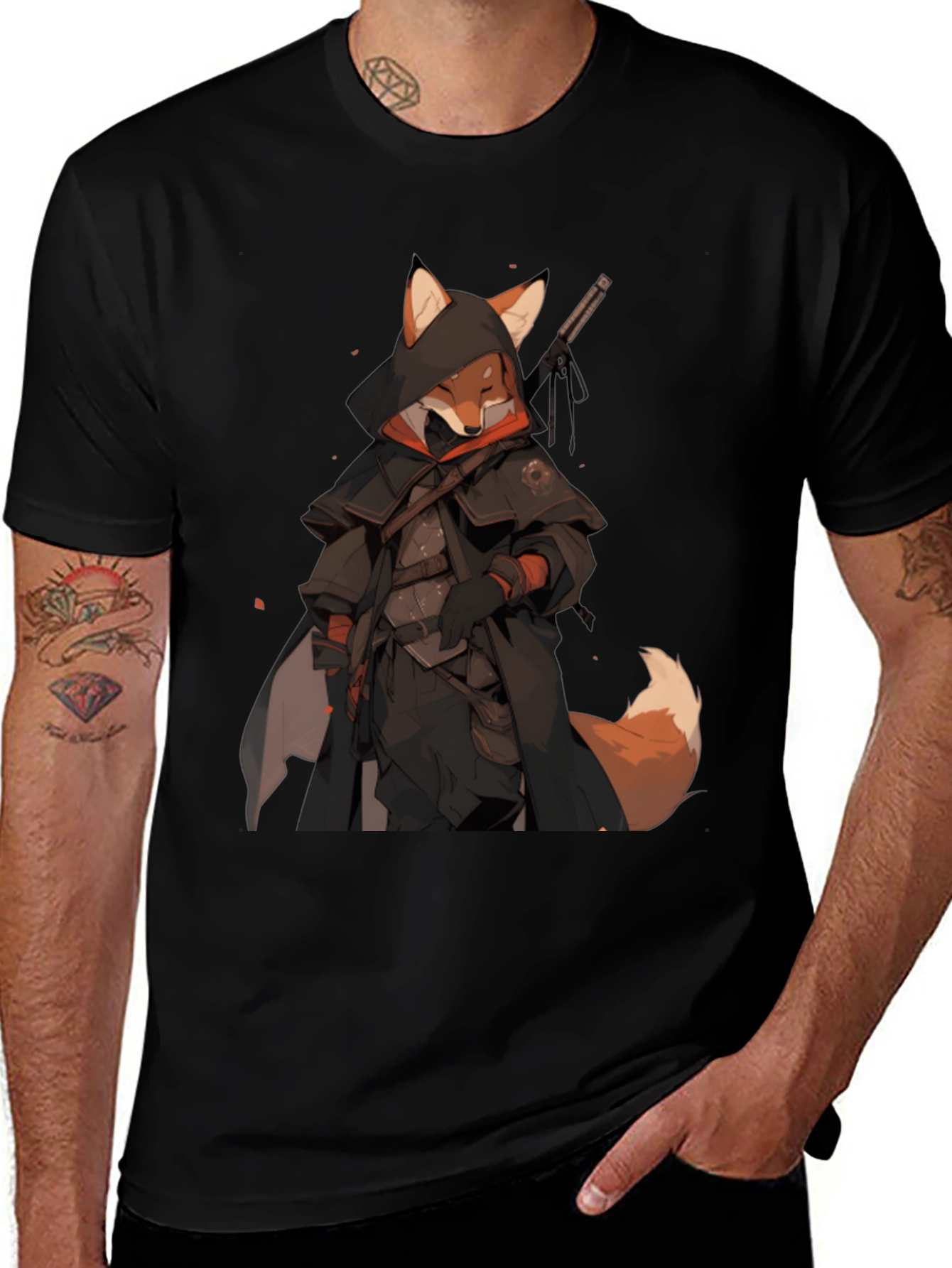 Fox Warrior Black T-Shirt