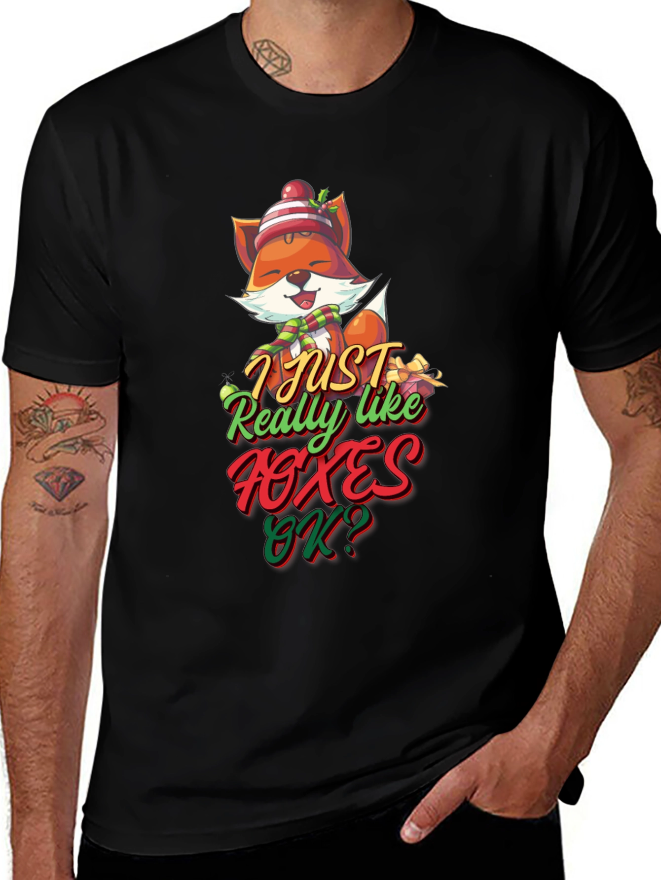 Variant 5 of Fox Lover's Tee: I Just Really Like Foxes T-Shirt