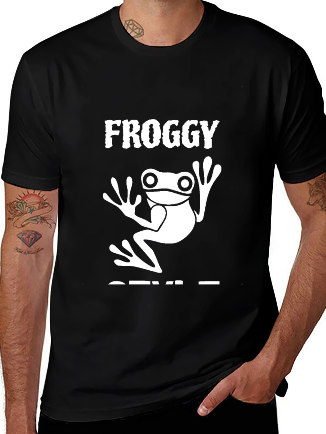 Froggy Style Black T-Shirt
