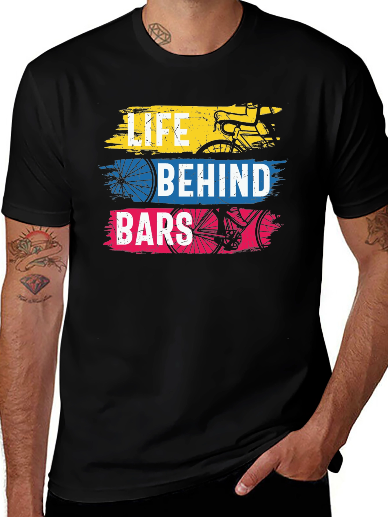 Variant 7 of Life Behind Bars Cycling T-Shirt