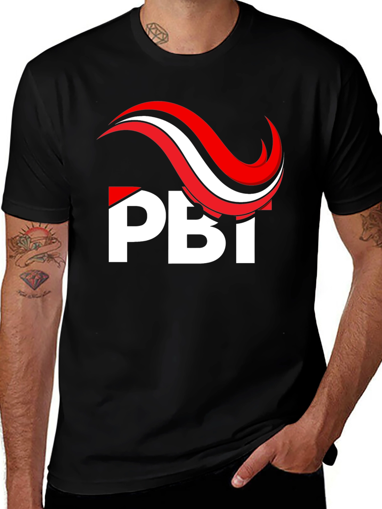 Variant 23 of PBT Graphic Tee - Classic Logo Design - Black