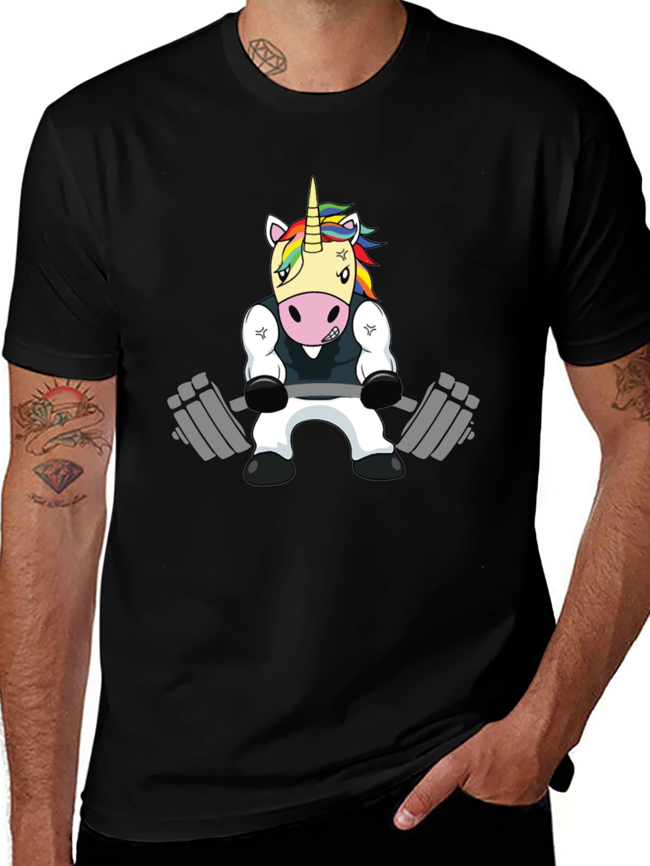 Variant 2 of Unicorn Gym Shirt: Beast Mode Fitness Tee