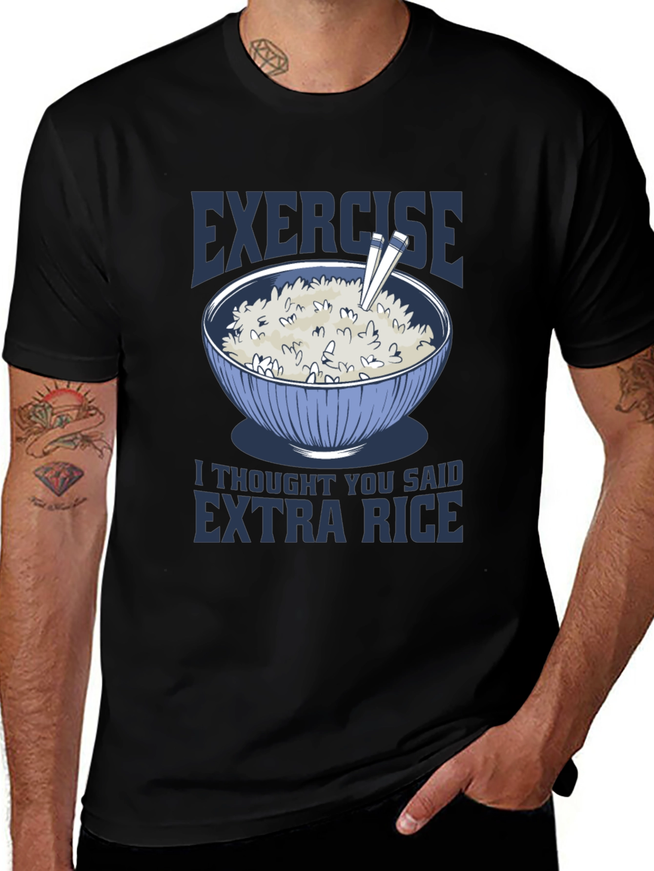 Exercise Extra Rice Graphic T-Shirt