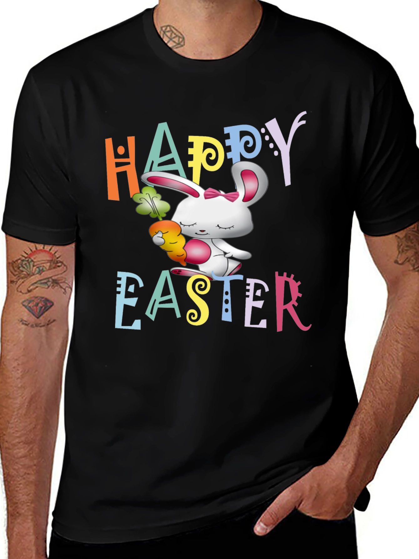 Variant 6 of Happy Easter Bunny Graphic T-Shirt