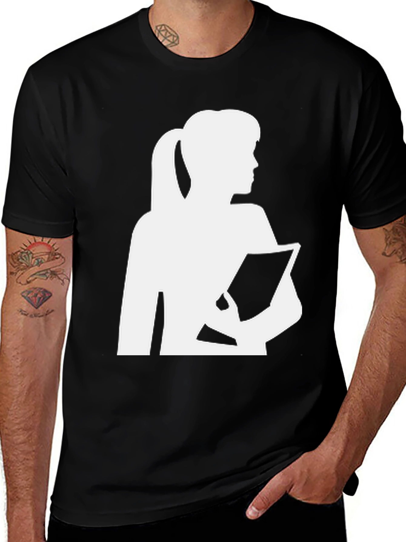 Variant 27 of Silhouette Woman Graphic Tee