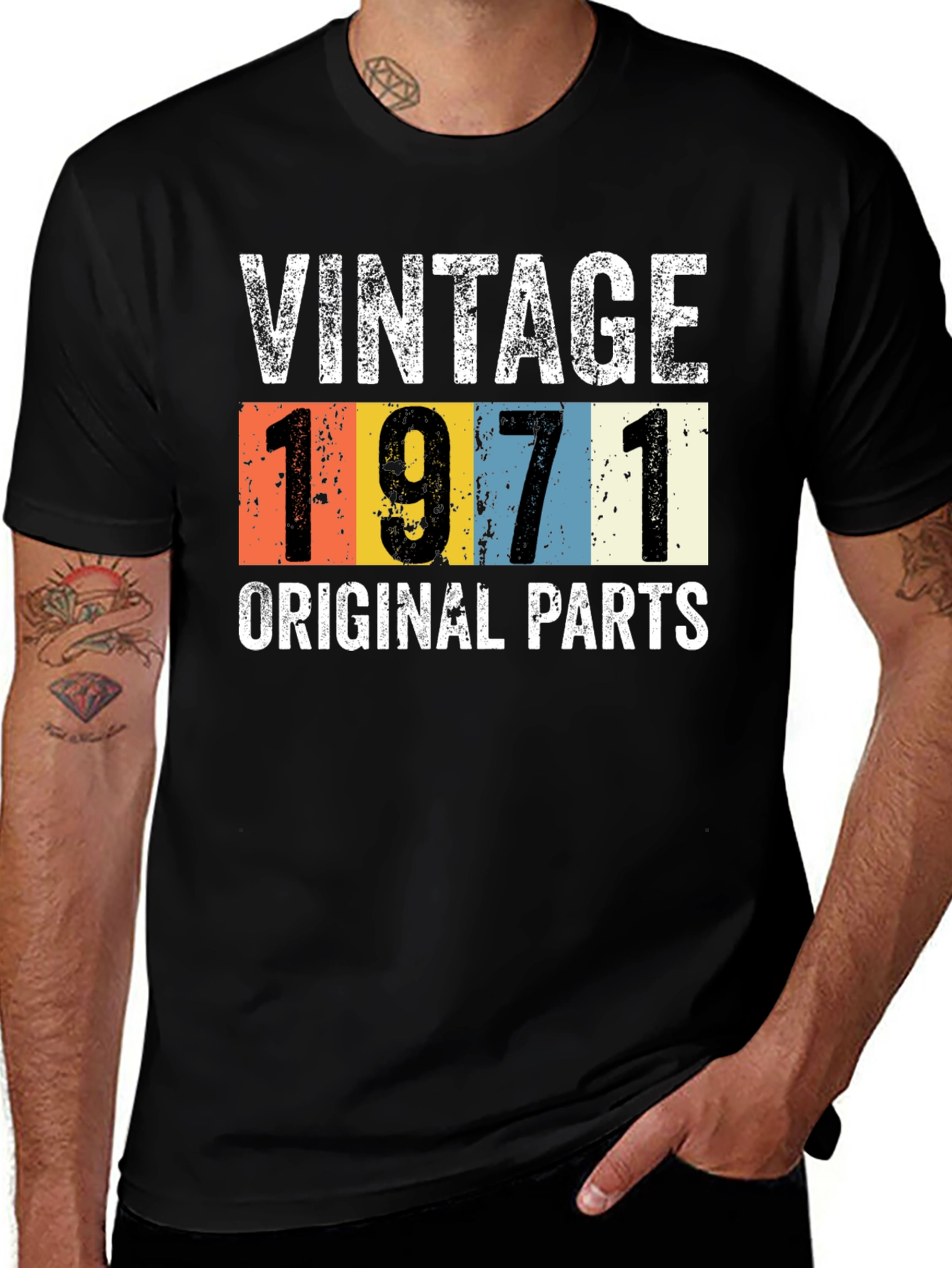 Variant 7 of Vintage 1971 Original Parts T-Shirt