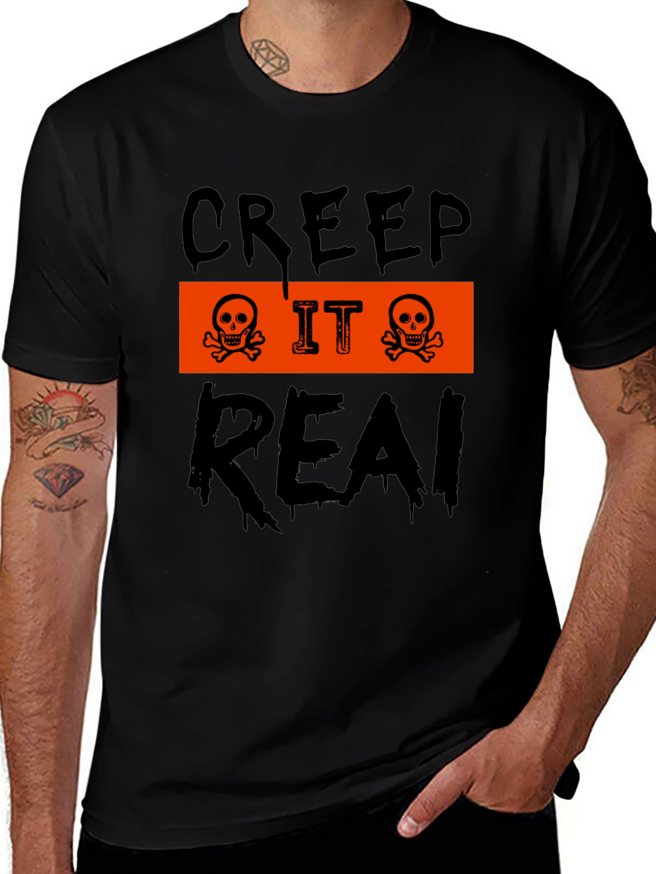 Variant 28 of Creep It Real Graphic Tee Halloween T-Shirt