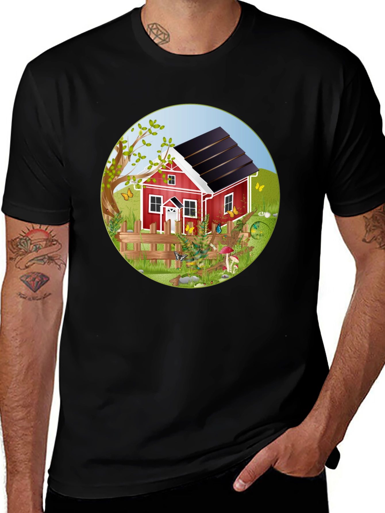 Variant 17 of Quaint Farmhouse Graphic T-Shirt