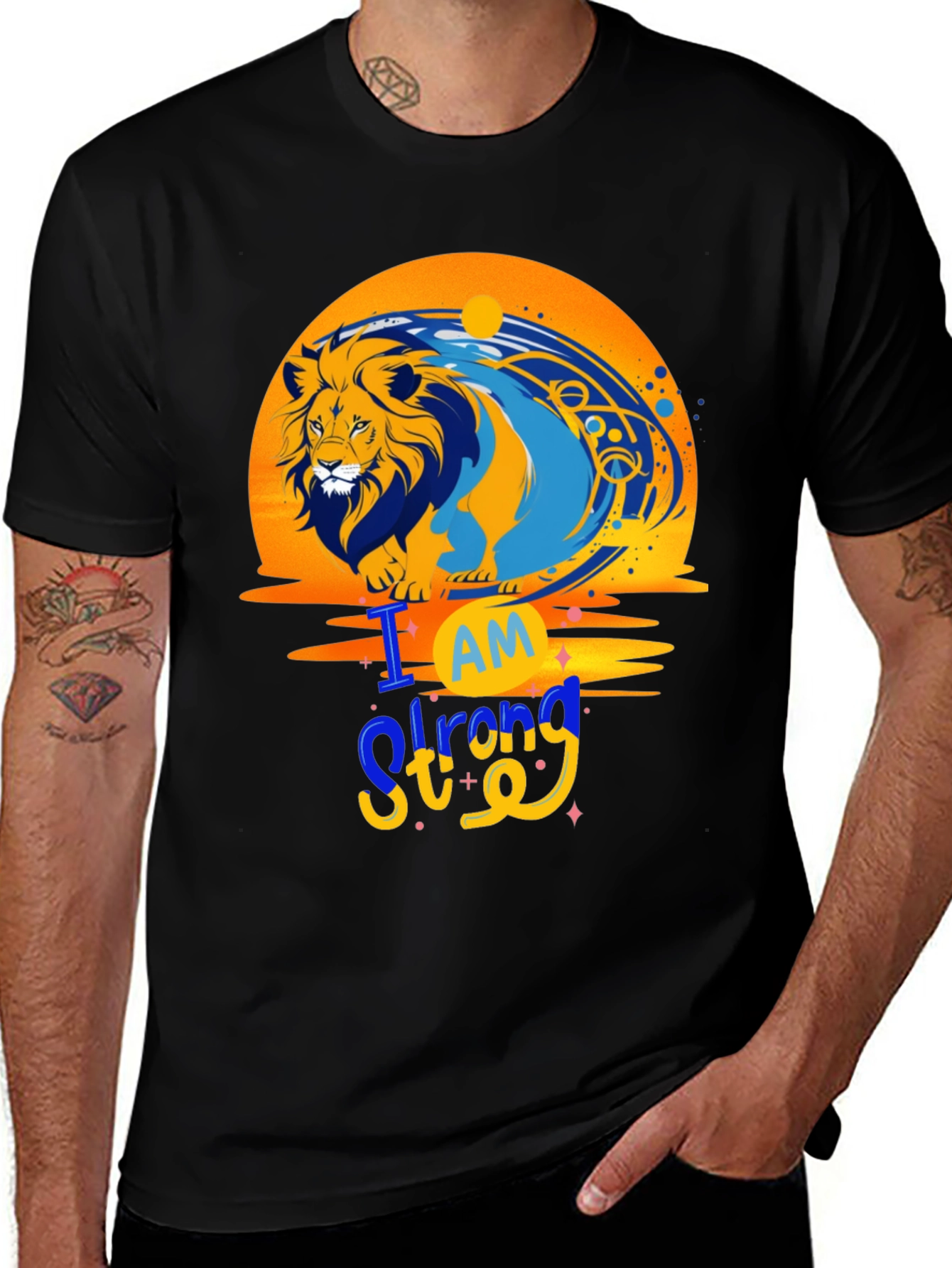 Variant 4 of Strong Lion Graphic Tee - Unisex