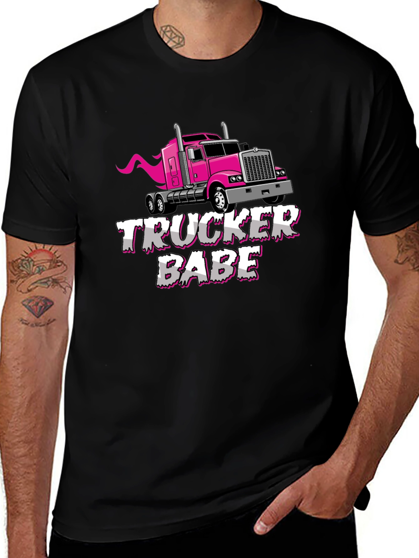 Variant 19 of Trucker Babe Graphic Tee