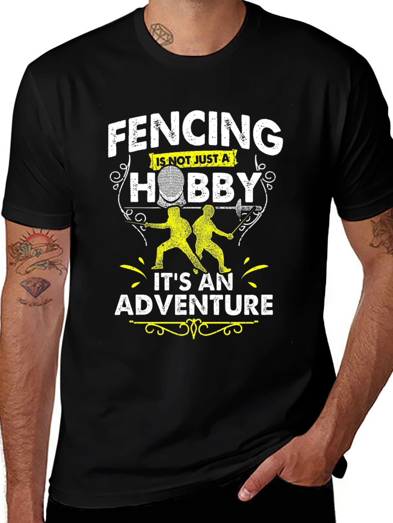 Variant 12 of Fencing is an Adventure Graphic T-Shirt
