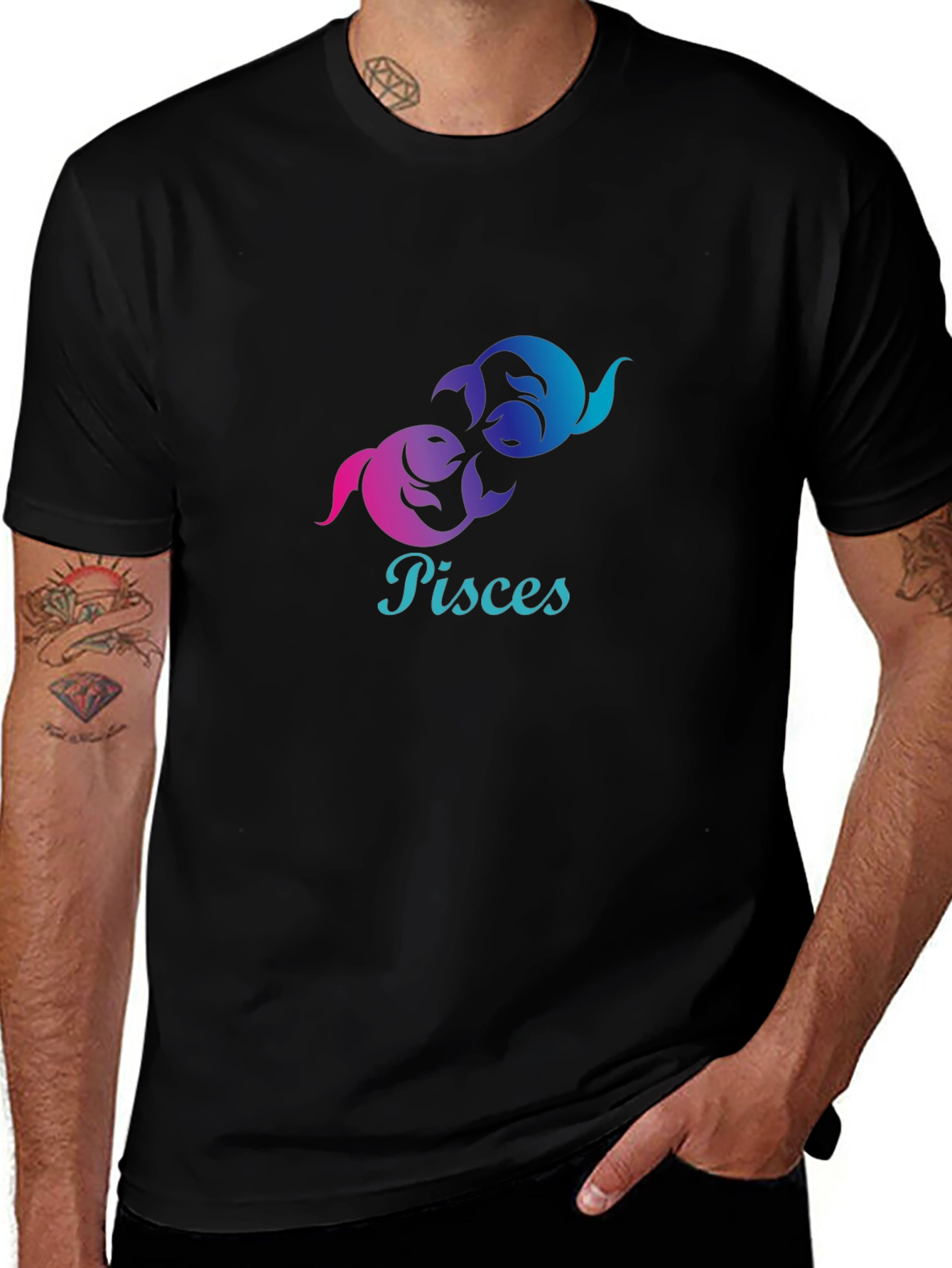 Variant 17 of Pisces Zodiac Graphic T-Shirt