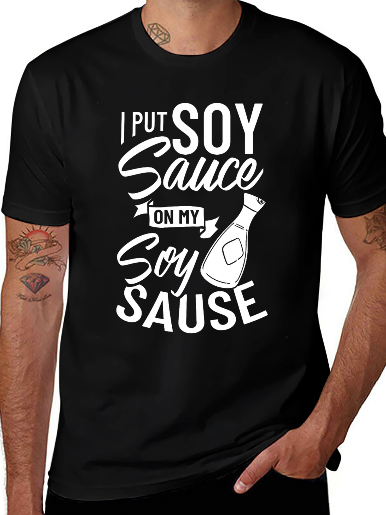 Variant 13 of Soy Sauce Graphic Tee - Novelty Humor T-Shirt