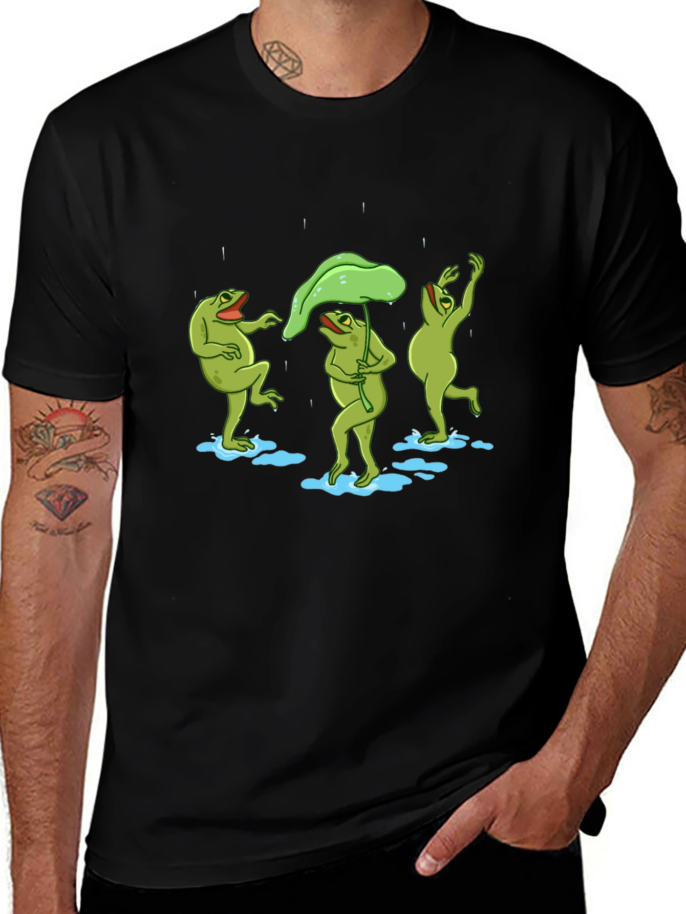 Variant 7 of Frogs Dancing in the Rain T-Shirt