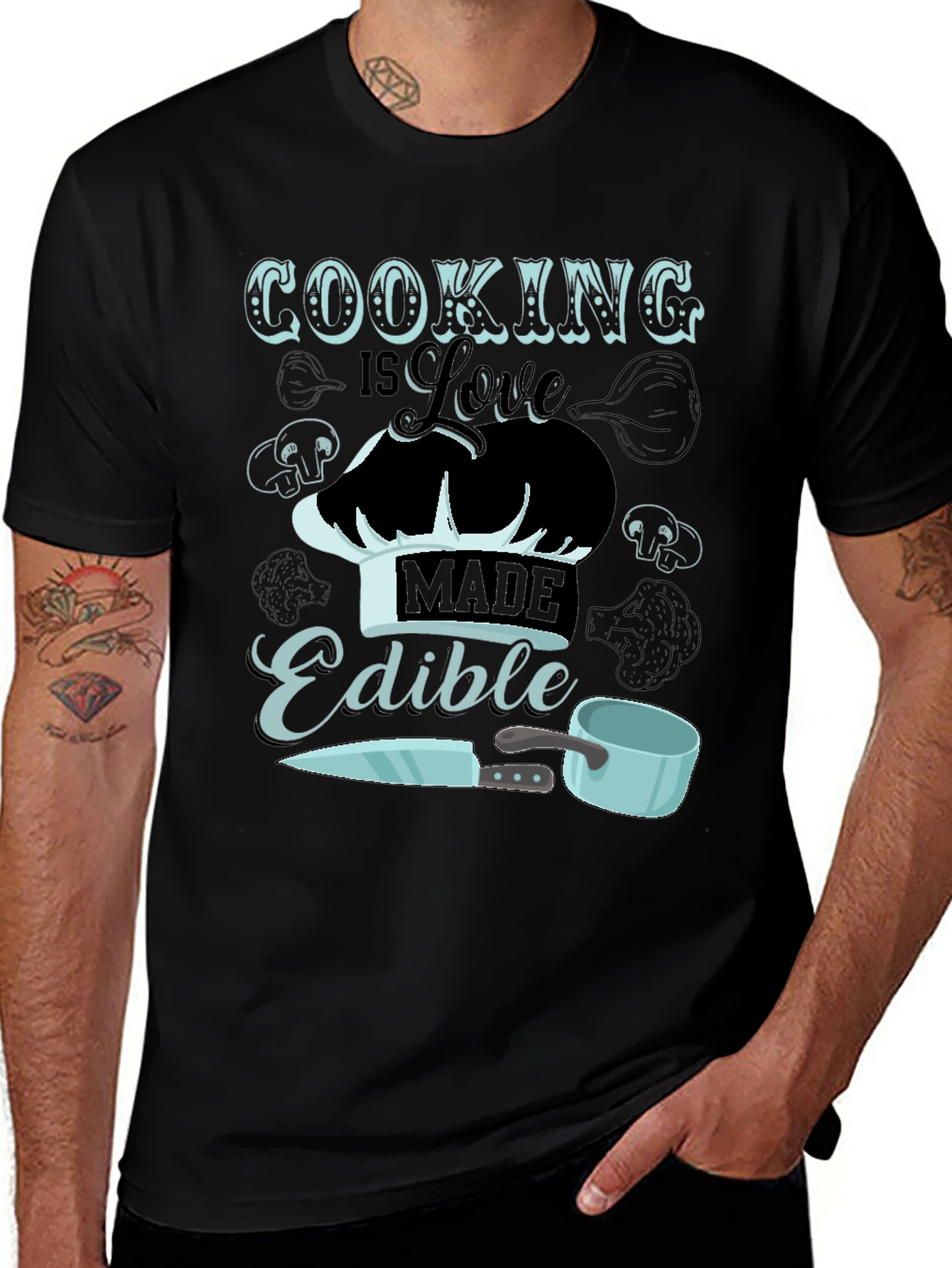 Variant 18 of Cooking is Love Made Edible T-Shirt