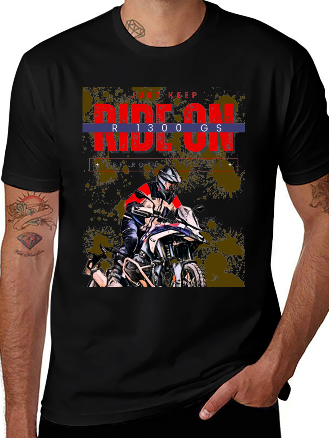 Variant 25 of Ride On R 1300 GS Motorcycle Graphic Tee