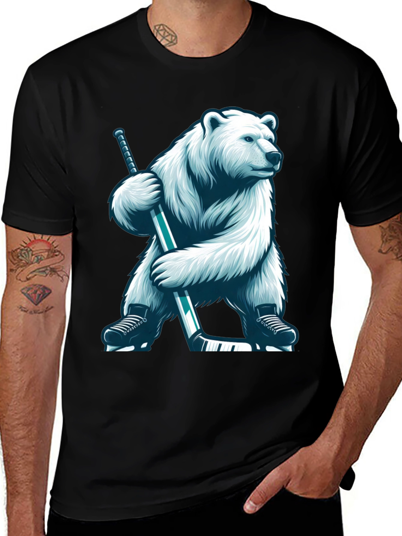 Variant 4 of Polar Bear Hockey T-Shirt