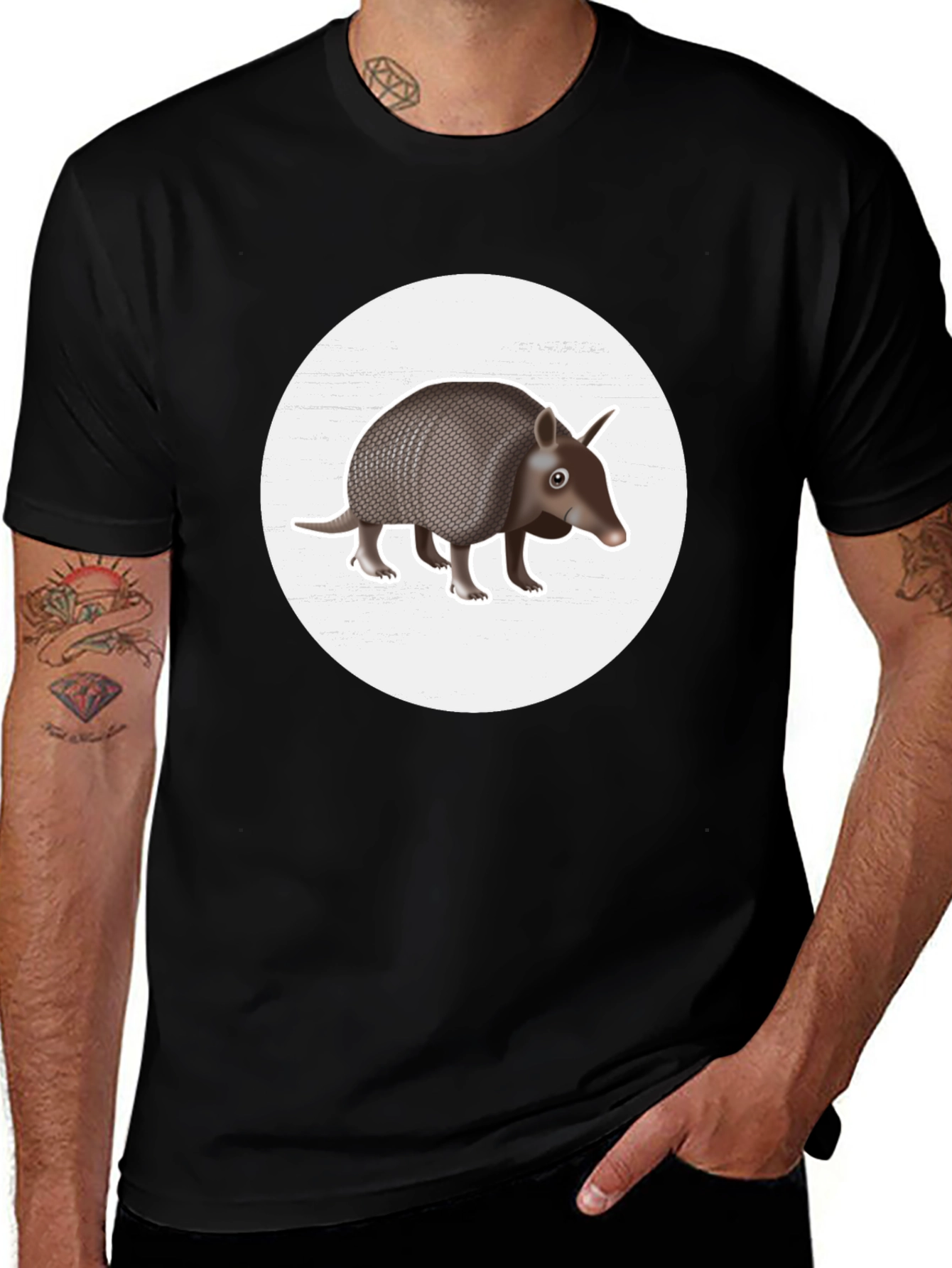 Variant 27 of Armadillo Graphic Tee - Unique Wildlife Design