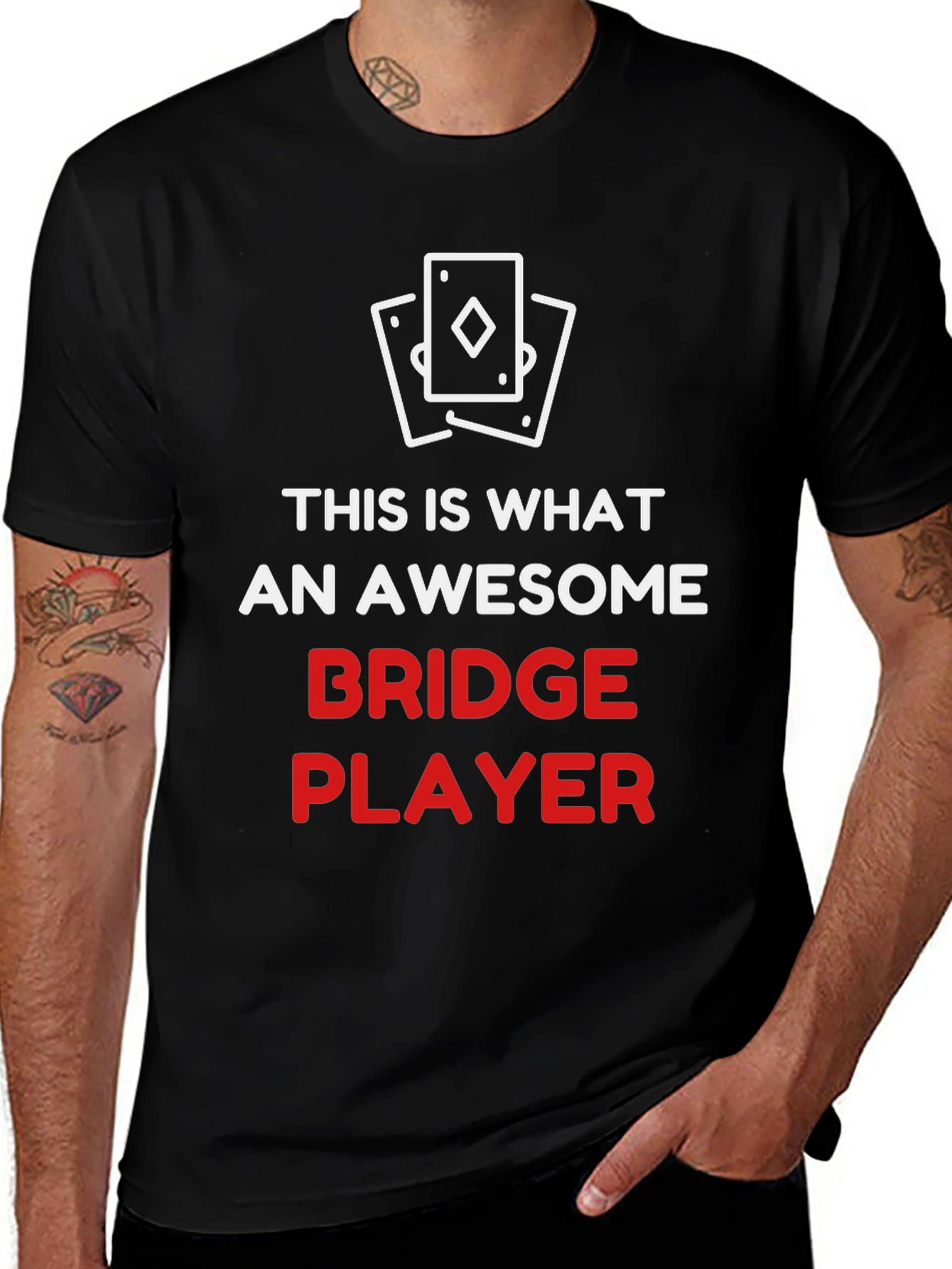 Variant 12 of Awesome Bridge Player T-Shirt