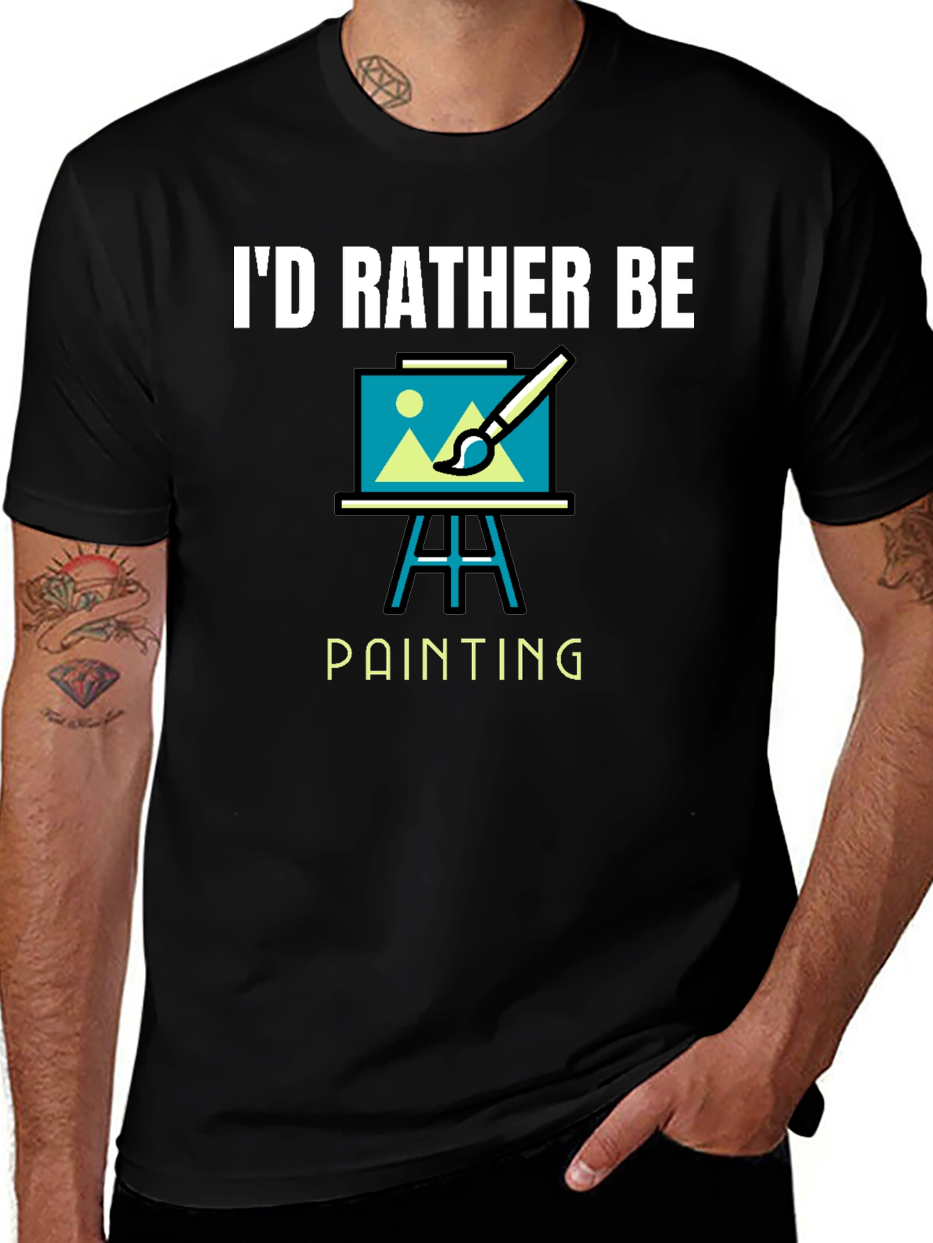 Variant 17 of I'd Rather Be Painting T-Shirt