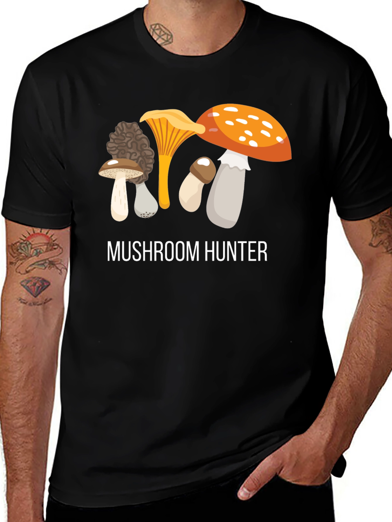 Mushroom Hunter Graphic T-Shirt