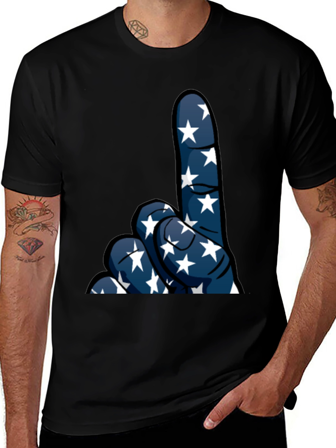 Variant 13 of Patriotic Number One Fan T-Shirt