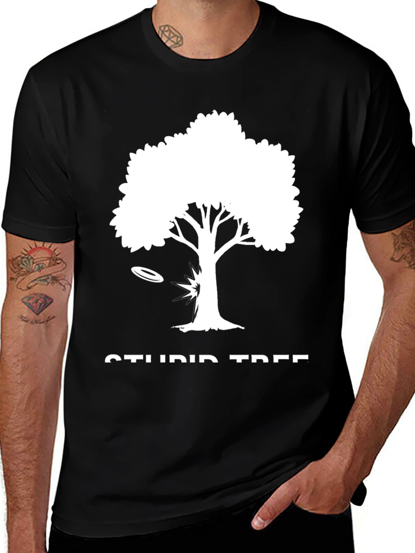 Variant 26 of Stupid Tree Disc Golf T-Shirt - Funny Gift