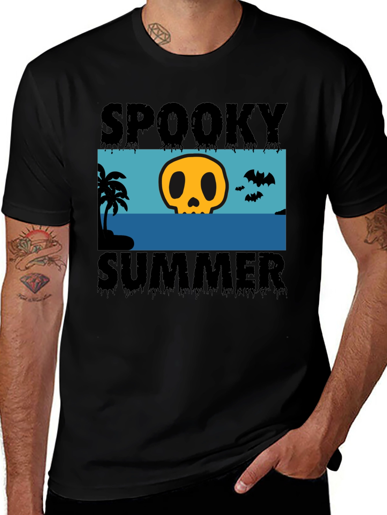 Variant 15 of Spooky Summer Graphic T-Shirt