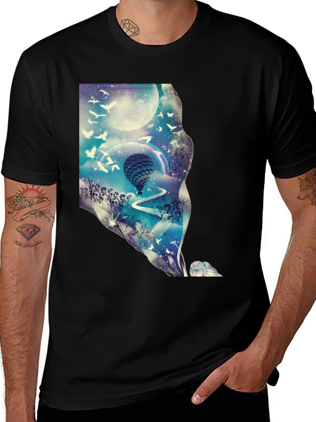 Dreamscape Balloon Graphic T-Shirt