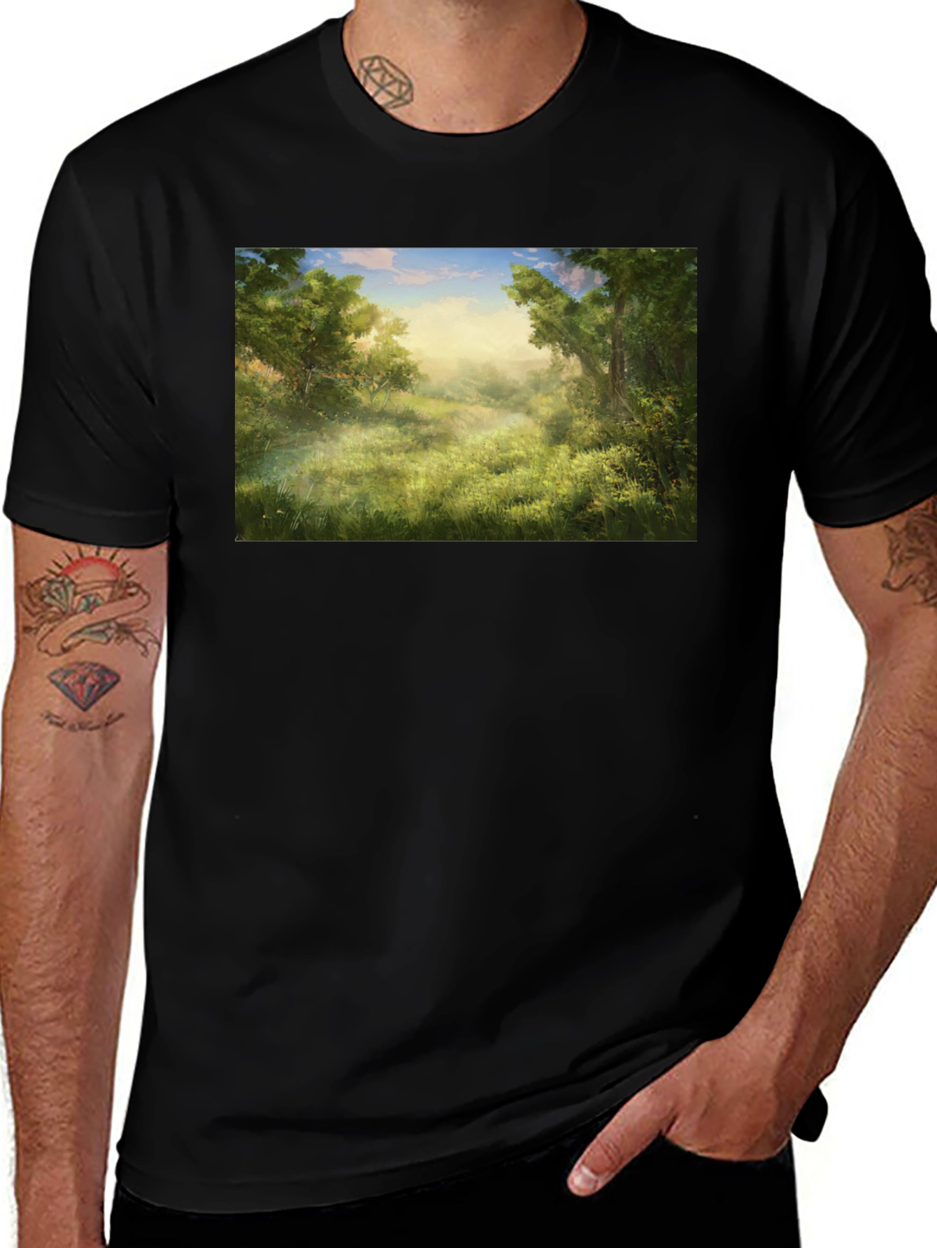 Variant 9 of Nature's Embrace Graphic Tee - Soft & Stylish