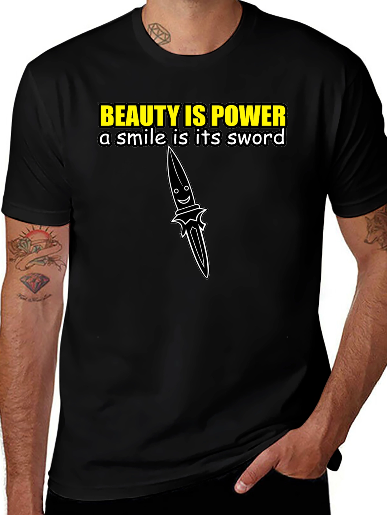 Variant 5 of Beauty is Power Graphic T-Shirt