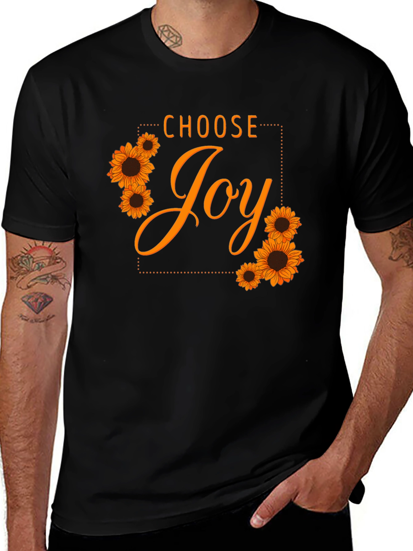 Variant 28 of Choose Joy Sunflower Graphic T-Shirt