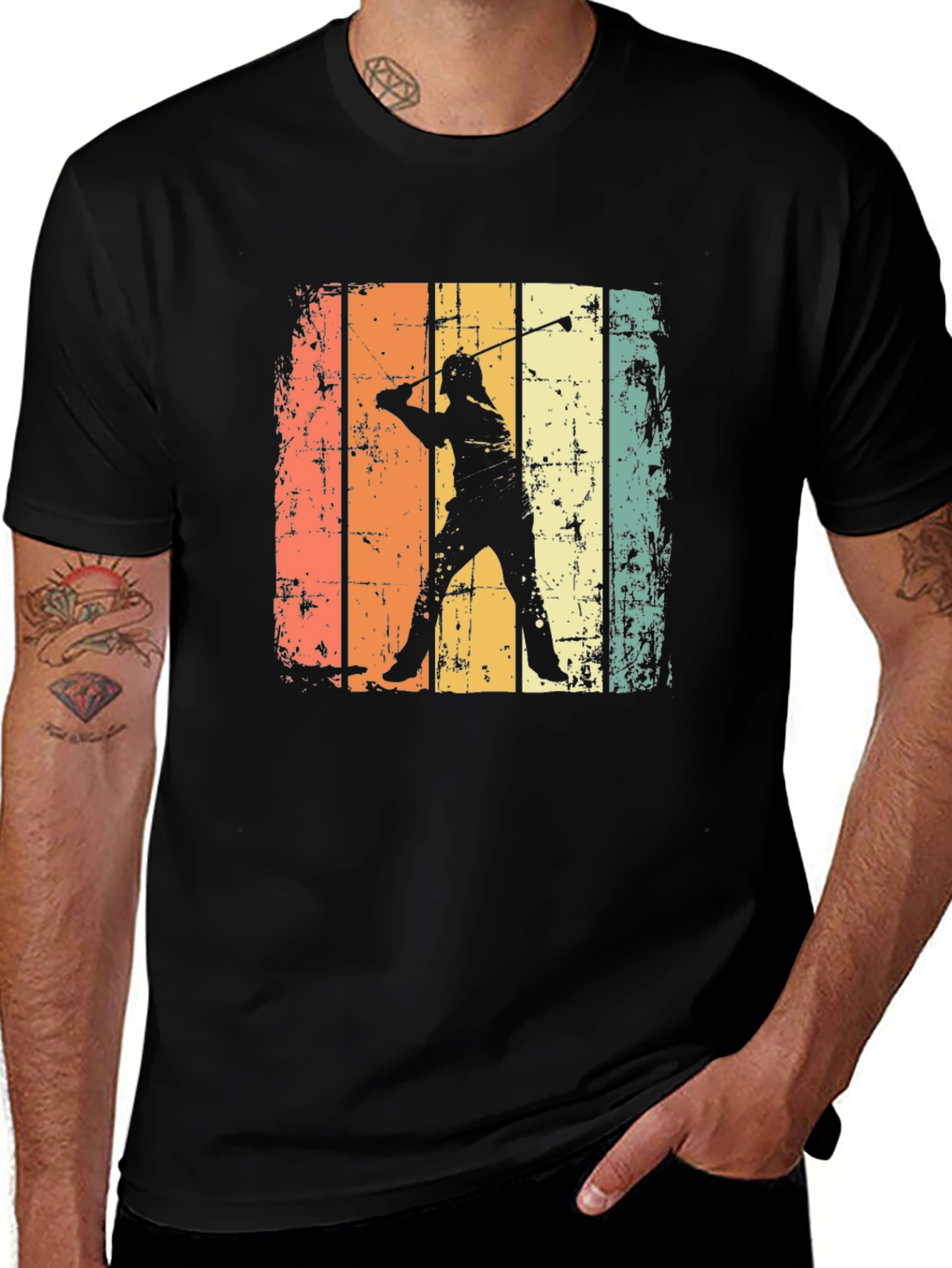 Variant 12 of Retro Golfer Tee - Vintage Style Graphic T-Shirt