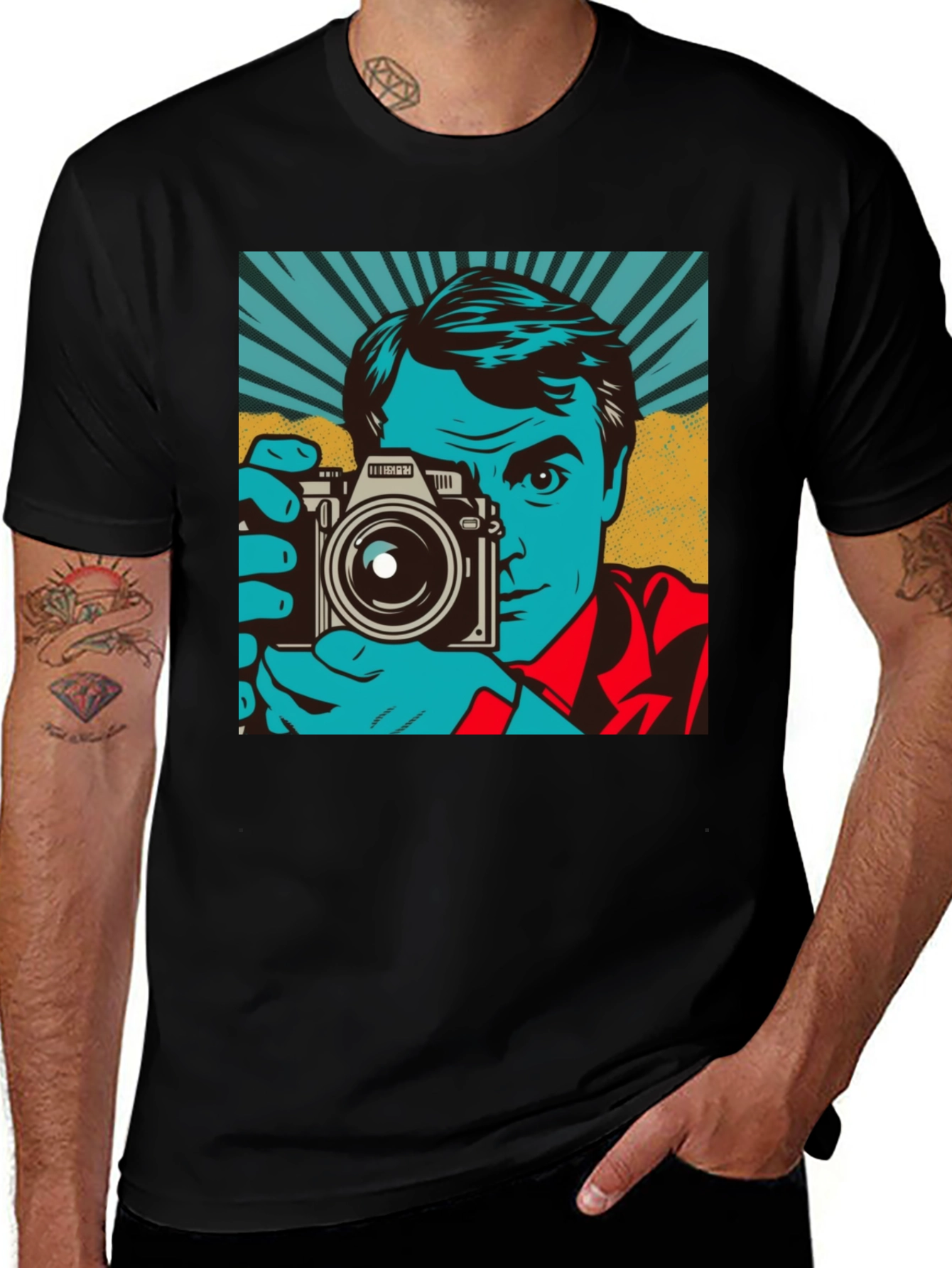 Variant 26 of Retro Photographer Graphic Tee - Classic Cool Shirt