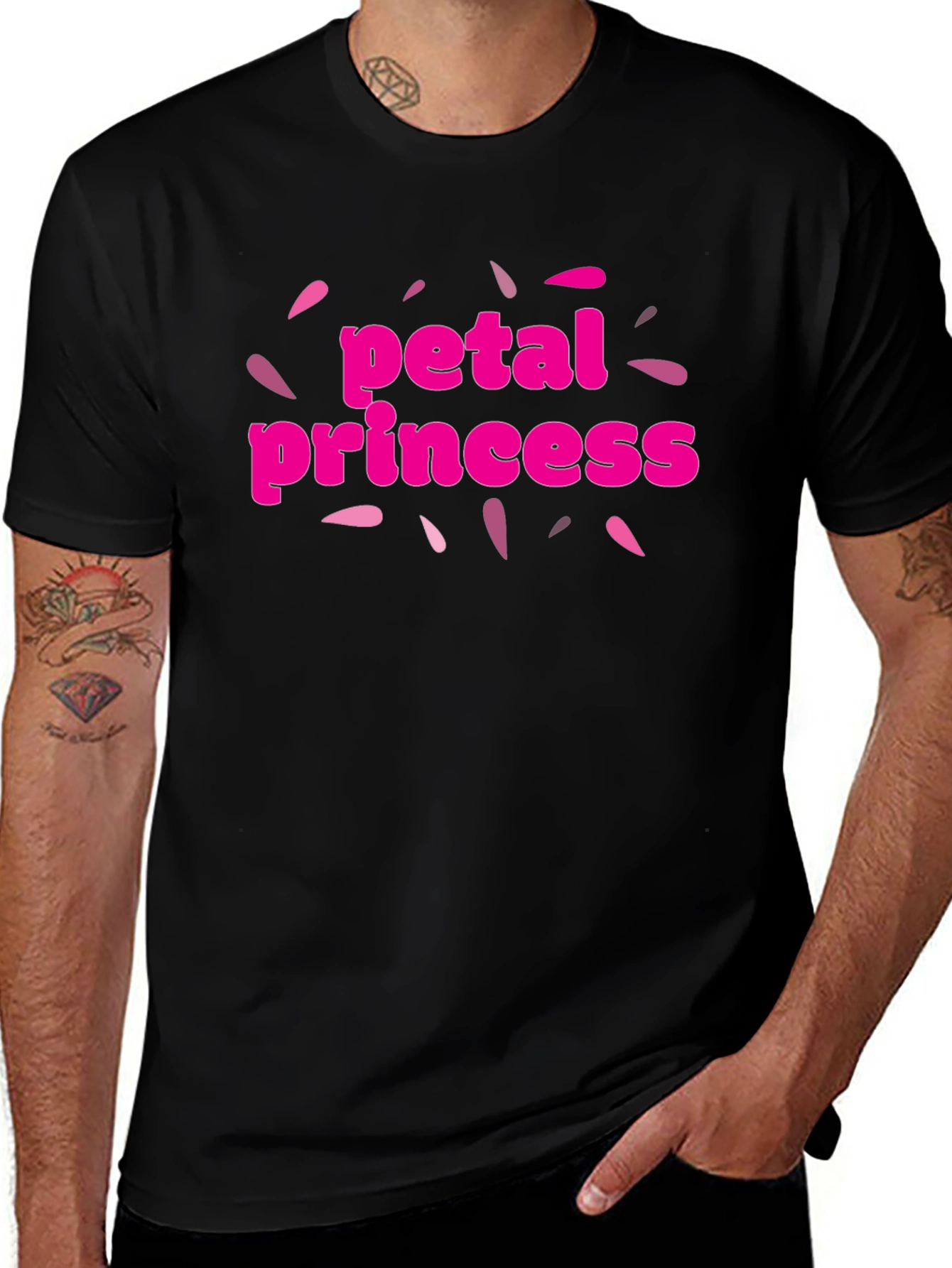 Variant 19 of Petal Princess Black T-Shirt