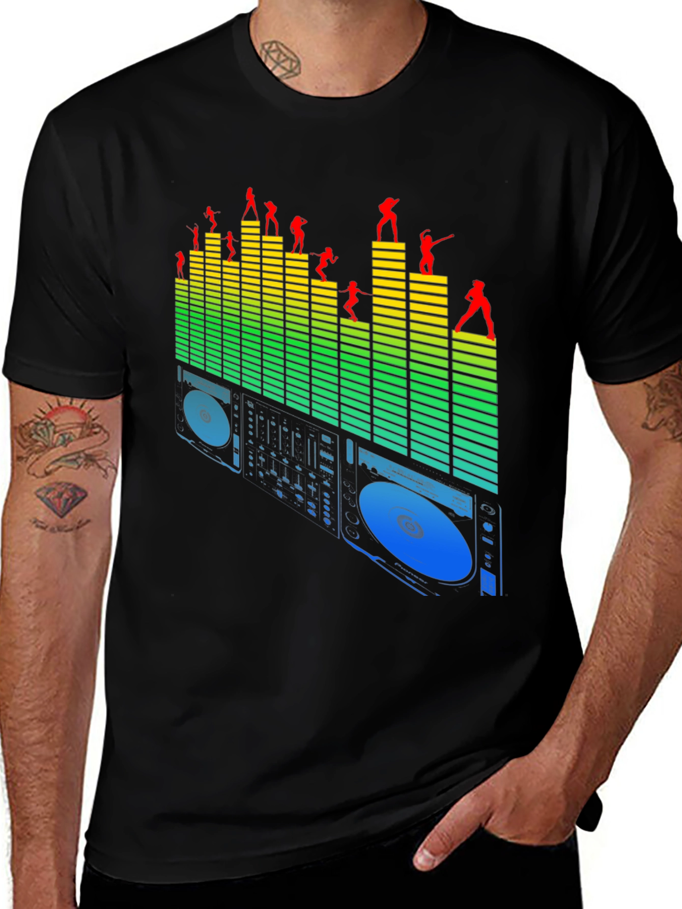Variant 29 of DJ Mixer Graphic Tee - Music Lover's T-Shirt