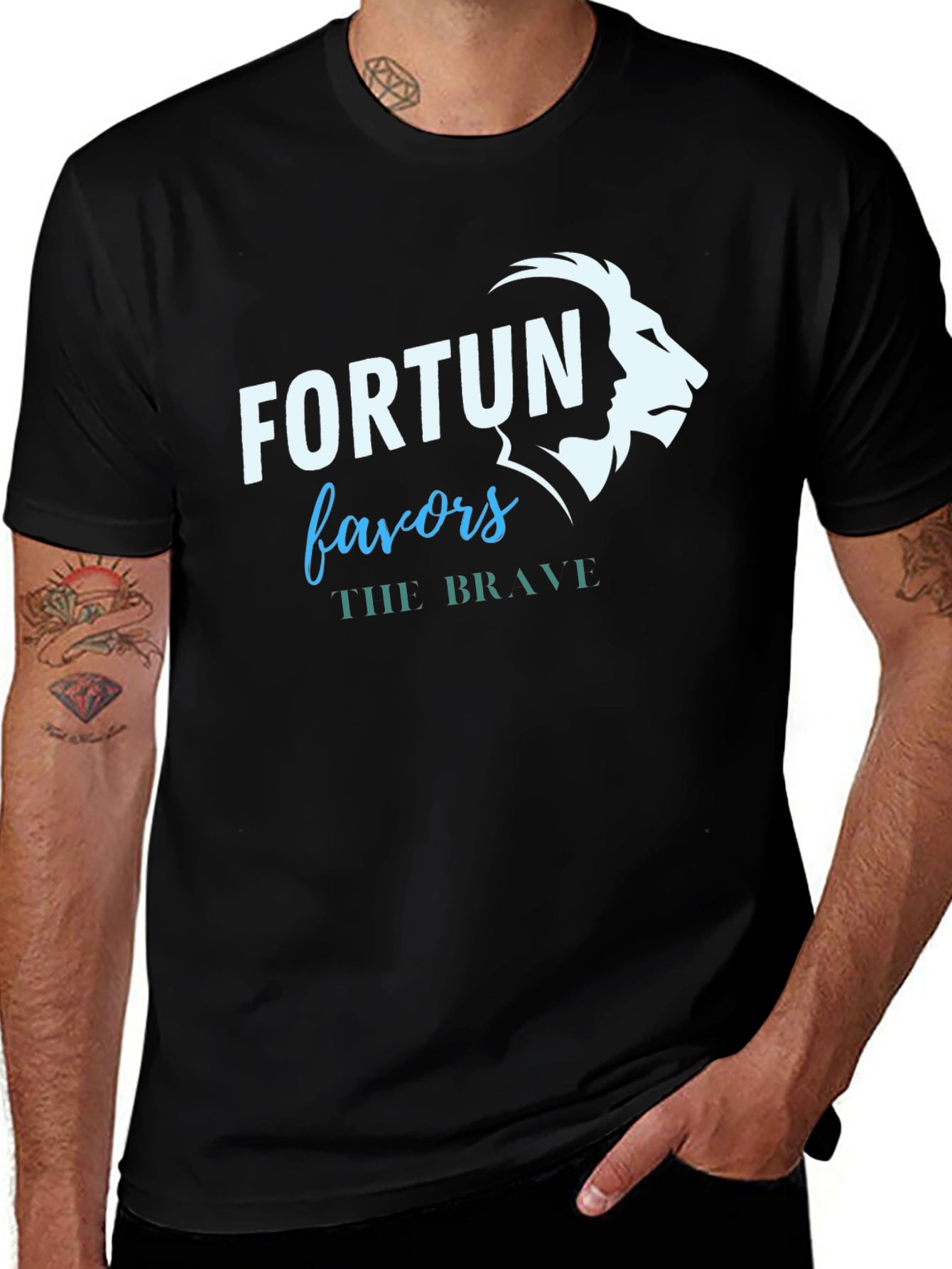 Variant 29 of Fortune Favors The Brave Graphic Tee