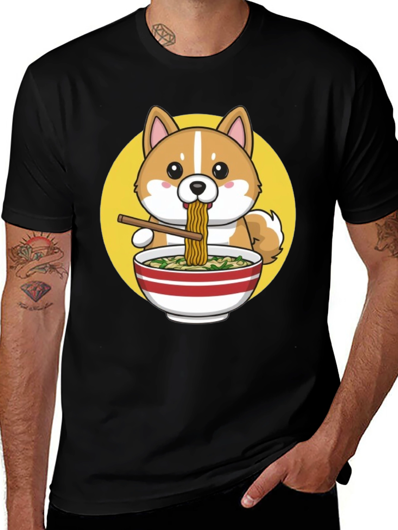 Cute Shiba Ramen T-Shirt