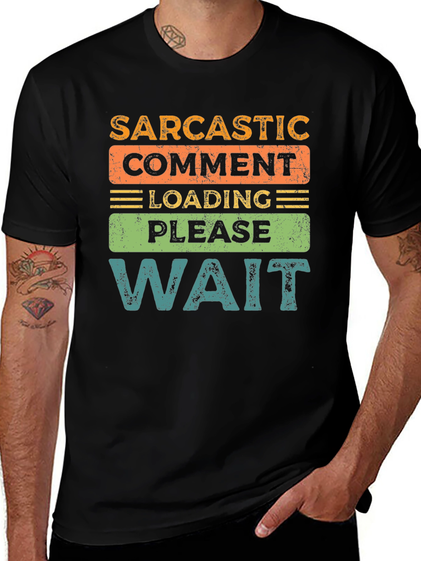 Variant 17 of Sarcastic Comment Loading T-Shirt - Funny Novelty Tee