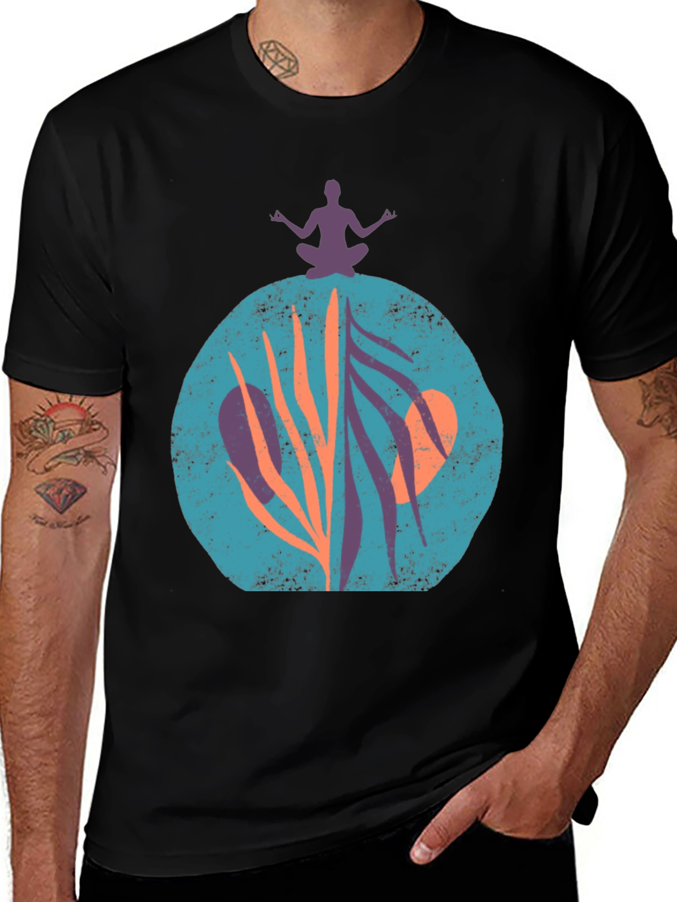 Variant 17 of Yoga Meditation T-Shirt - Relaxed Style