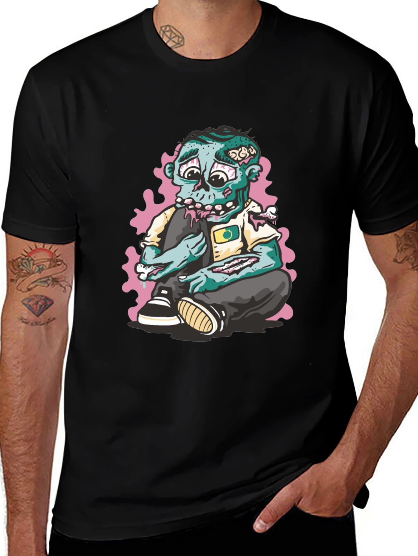Variant 22 of Zombie Cartoon Graphic T-Shirt